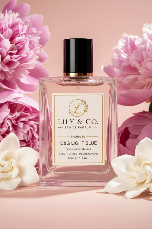 Inspired by D&G Light Blue by Dolce and Gabbana - Lily and Co. Eau de Parfum 50ml 100ml
