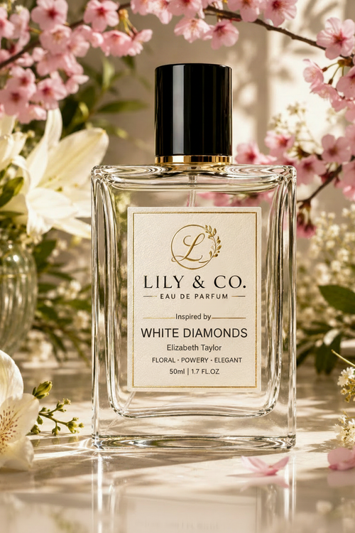 Inspired by White Diamonds by Elizabeth Taylor - Lily and Co. Eau de Parfum 50ml 100ml