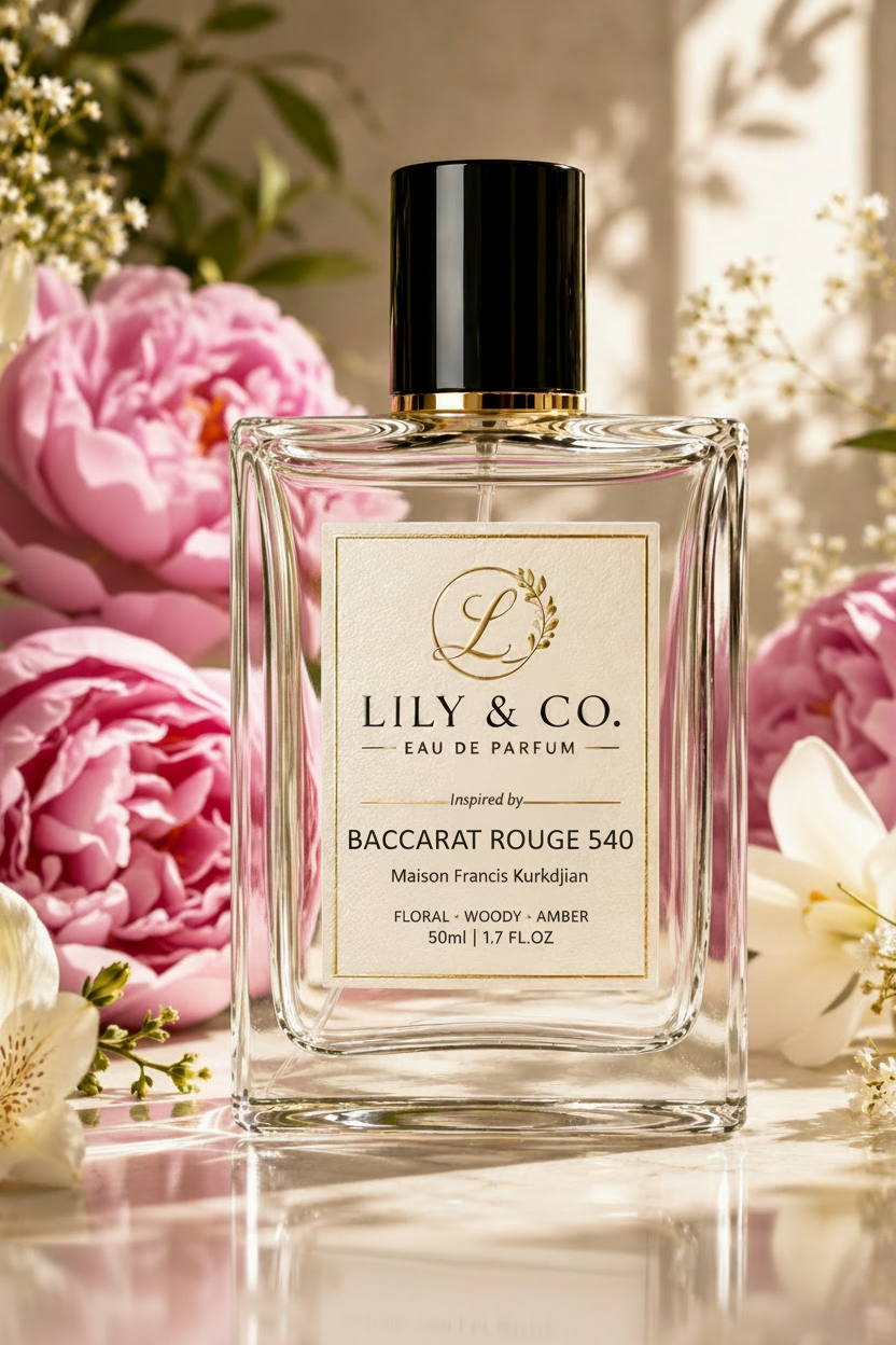 Inspired by Baccarat Rouge 540 by Maison Francis Kurkdjian - Lily and Co. Eau de Parfum 50ml 100ml